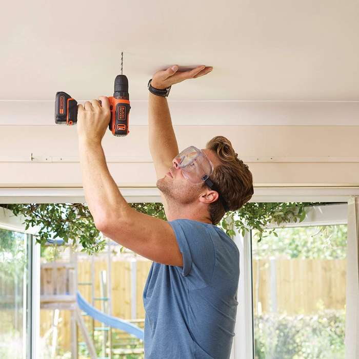 10.8V Drill Driver + 100 Accessories + 2 (1.5Ah) Batteries + Charger + Storage case.