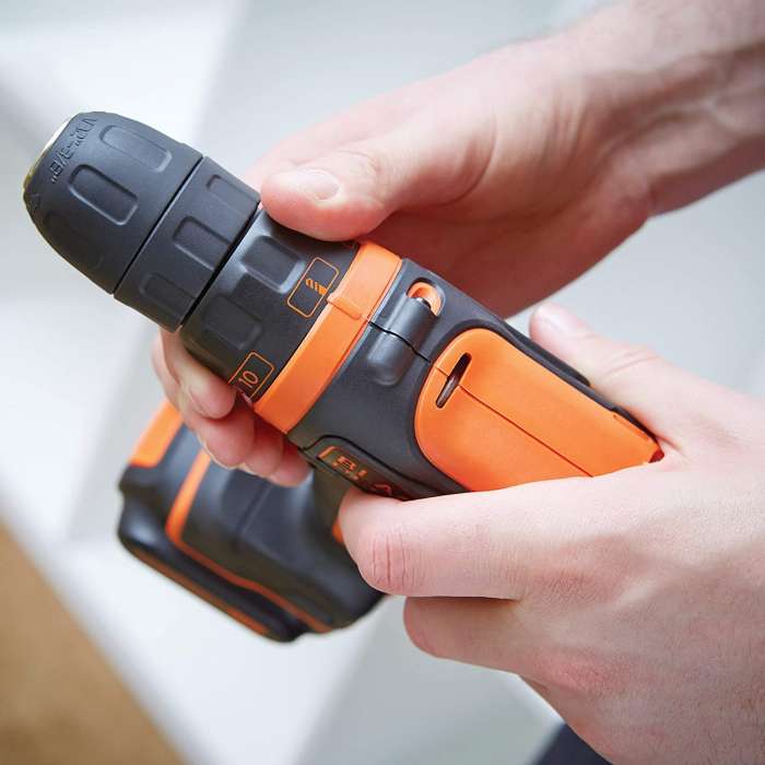 10.8V Drill Driver + 100 Accessories + 2 (1.5Ah) Batteries + Charger + Storage case.