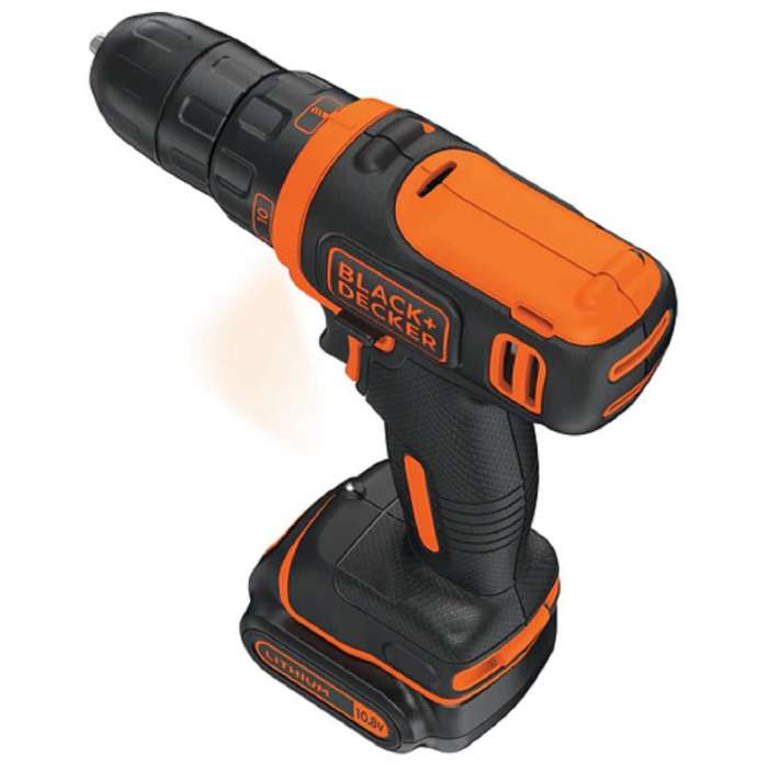 10.8V Drill Driver + 100 Accessories + 2 (1.5Ah) Batteries + Charger + Storage case.