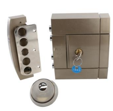 Security Lock / غال طبش 3 نقاط ديكور / اصفر يمين