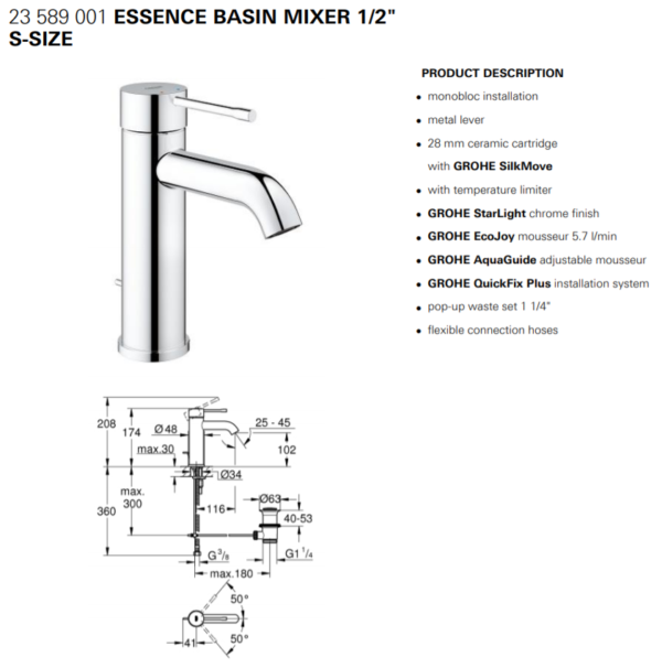 GROHE FAUCET