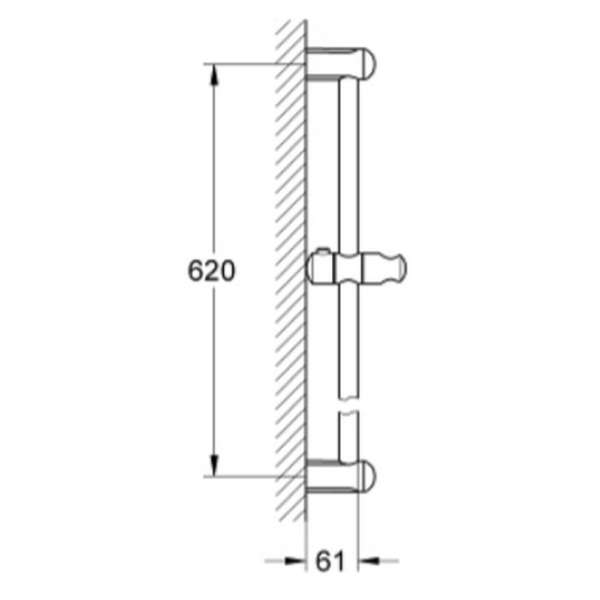 Grohe Tempesta shower rail