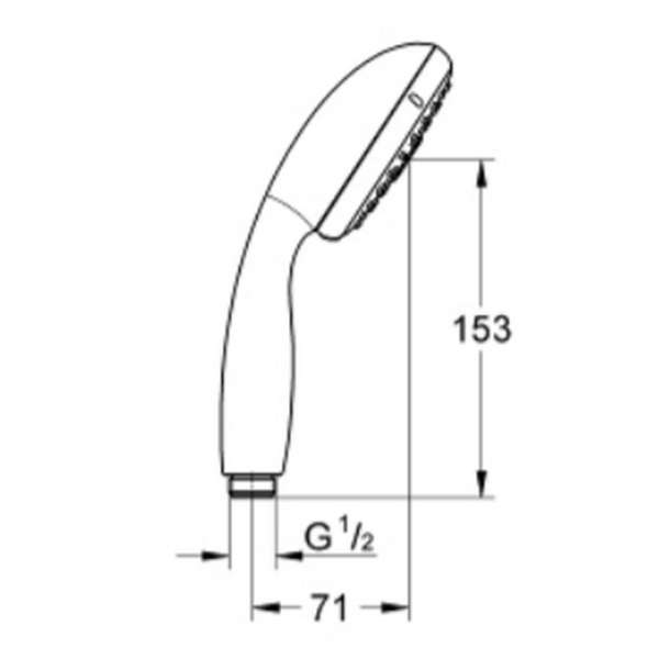 Grohe tempesta 100 hand shower 3 sprays