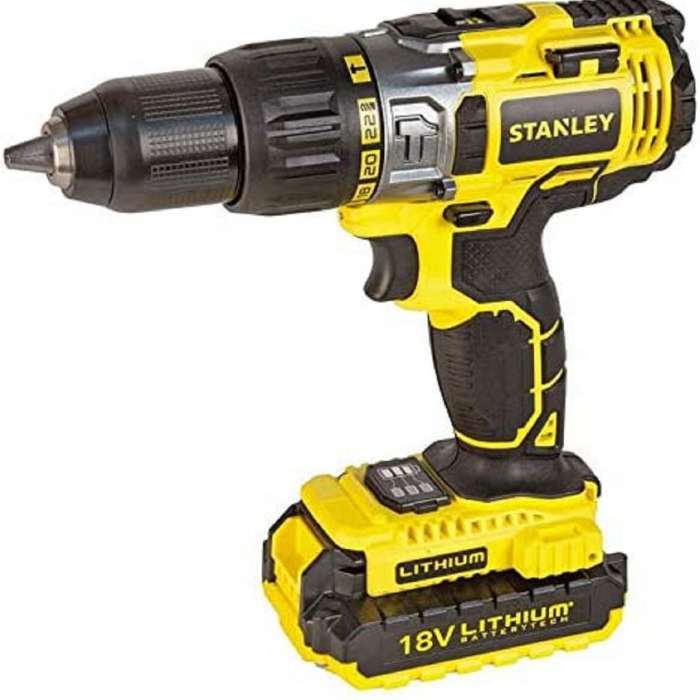 18V Li-Ion Hammer Drill + 2 Batteries 2Ah + Charger + Kitbox