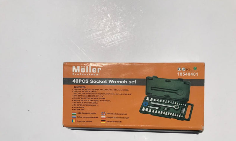 40pcs socket wrench set/طقم طرابيش ٤٠ حبة
