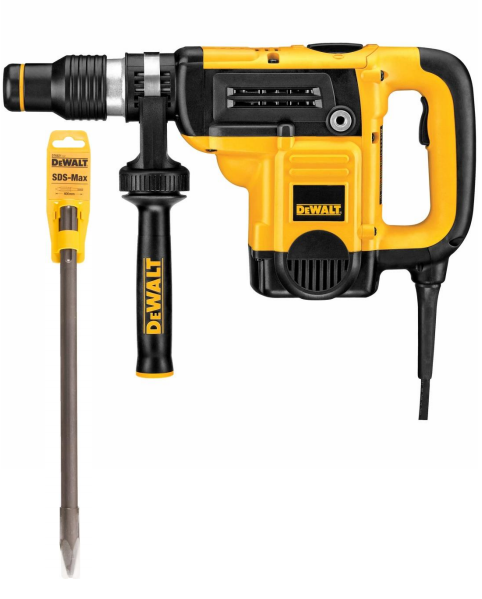 40mm - 1100W SDS-Max Combination Hammer Low Vibration + 1 Pointed Chisel / كومبريسور 40 ملم – 1100 واط – 5 كلغ – برم و تكسير – متعدد السرعات