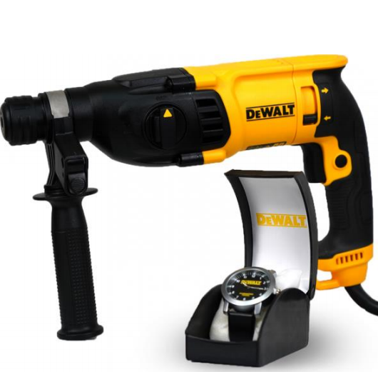 26mm - 800W 3 Mode SDS-Plus Hammer + Kitbox / مقدح 26 ملم – 800 واط شمال يمين + شنطة