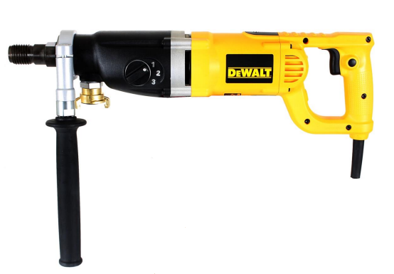 1910W - Heavy Duty 3 Speed Wet & Dry Diamond Drill + Kit box / مقدح الماظ للباطون 1910 واط ، 3 سرعات + شنطة