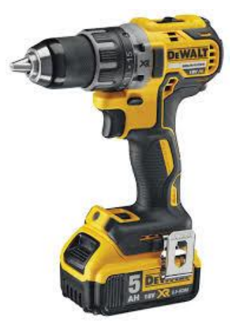 18V Brushless Compact Drill Driver - 2 x 5.0Ah Li-Ion Batteries + charger + kit box / مقدح بطارية 18 فولت رجراج + شنطة + بطارية عدد 2