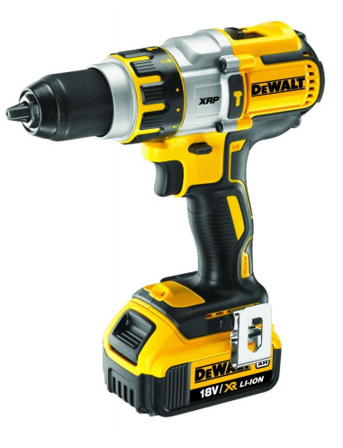 18V XR Li-Ion Brushless Premium Hammer Drill Driver + Kit box + 2 Li-ion Battery 5.0Ah / مقدح بطارية 18 فولت رجراج + شنطة + بطارية عدد 2