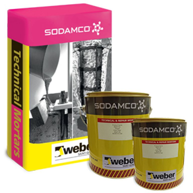 Weber Rep 430 GRT/زي ج من معجونة الEpoxy والرمل تمد بالمالج لتعبئة الفراغات وتصليح الباطون