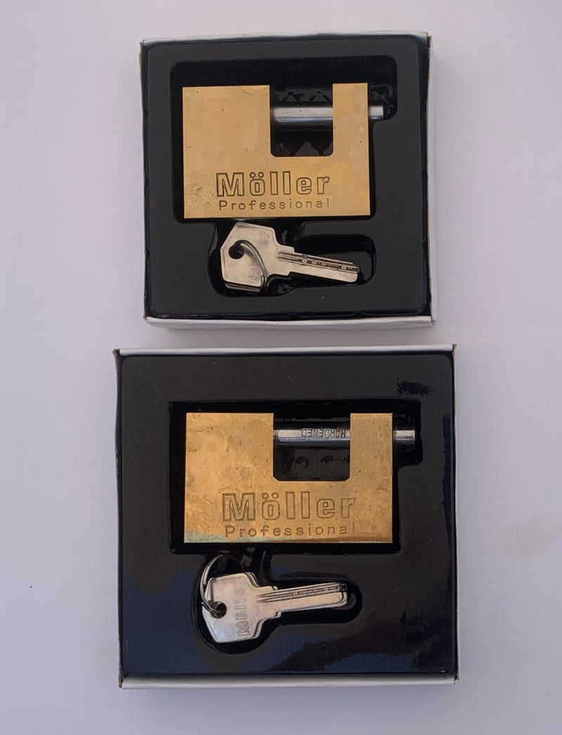 Rectangle padlock+3keys/قفل مربع