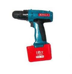 18 V / مقدح بطارية ليثيوم فدار مع بطارية إضافية / كحلي / 13ملم