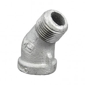Galvanized Malleable 45 Street Elbows / اكسسوار مزيبق كوع ذكر