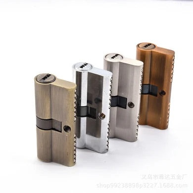 Door Lock Cylinder Computer Single Line 5 Keys Copper