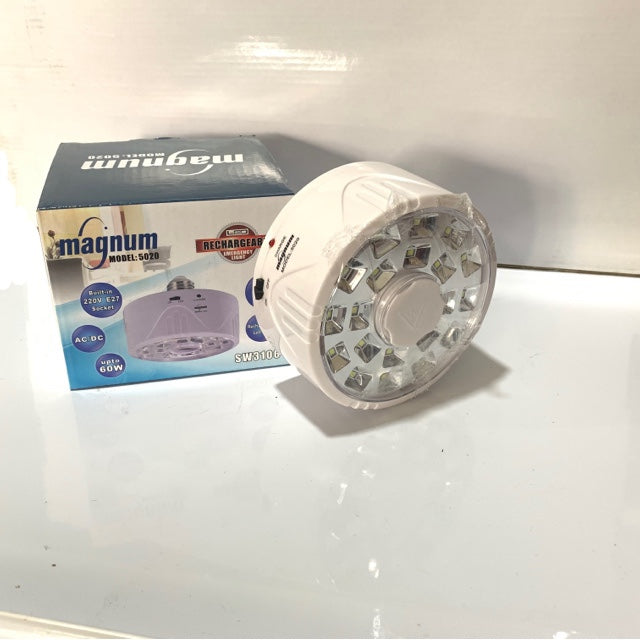 Rechargeable magnum emergency LED bulb light .