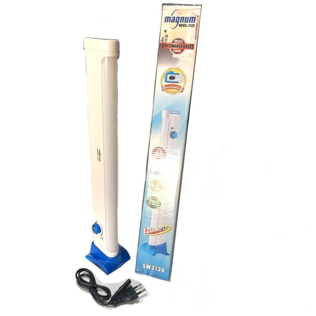 Rechargeable magnum emergency LED light with one AC charging cable .