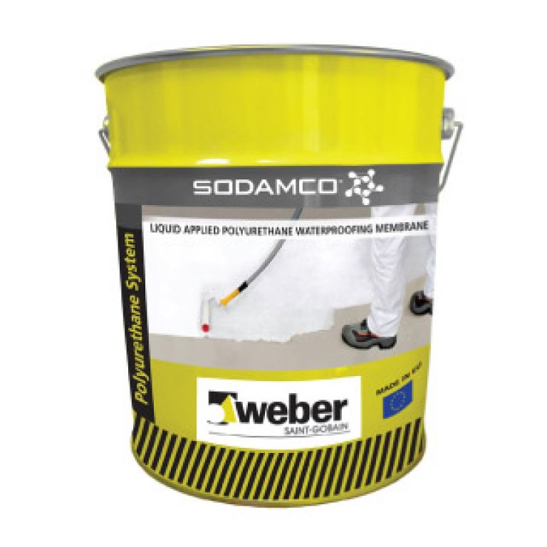 Weber Dry 360 PU/دهان مطاط لمنع النش، مادة البوليوريتان يستعمل عىل االسطح، وارض الحمامات رشفات وال . لون ابيض عاكس للحرارة.